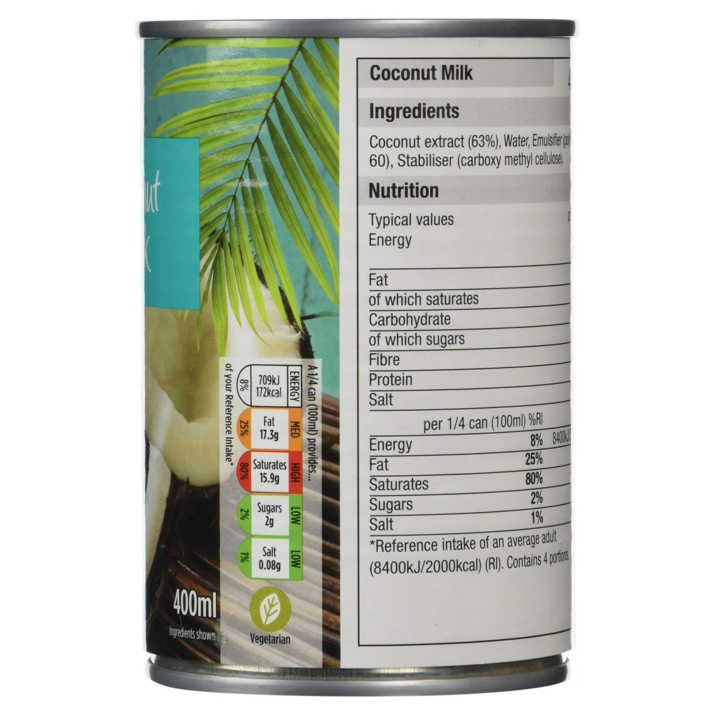 Morrisons Canned Coconut Milk 400ml