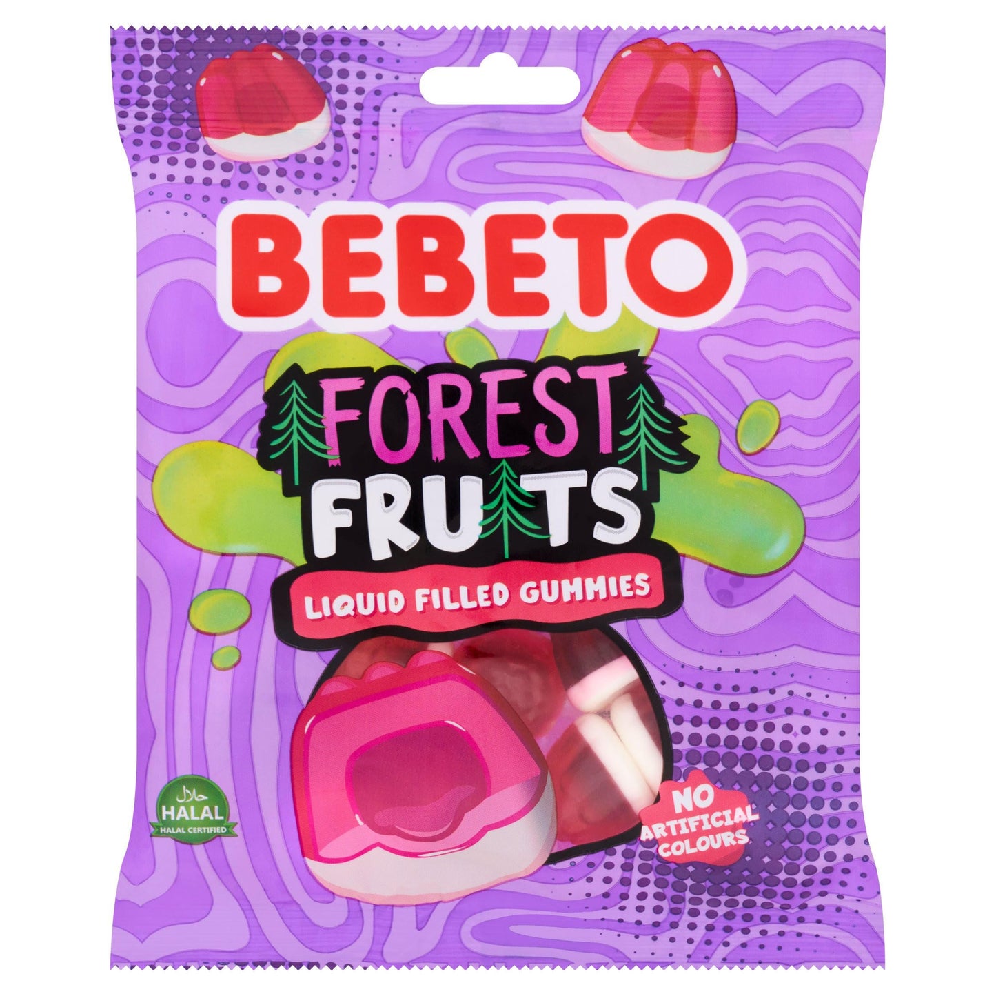 Bebeto Forest Fruits Liquid Filled Gummies, 130g