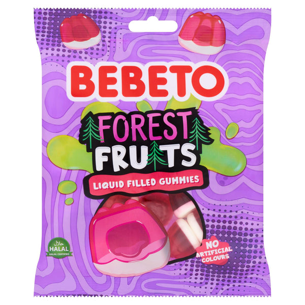 Bebeto Forest Fruits Liquid Filled Gummies, 130g