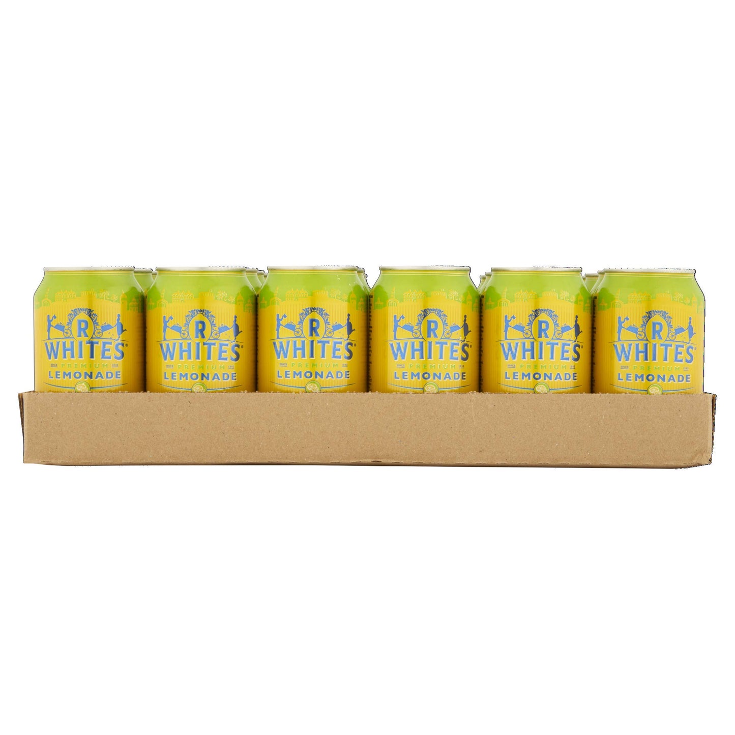 R Whites Premium Lemonade, 24 x 330 ml Cans