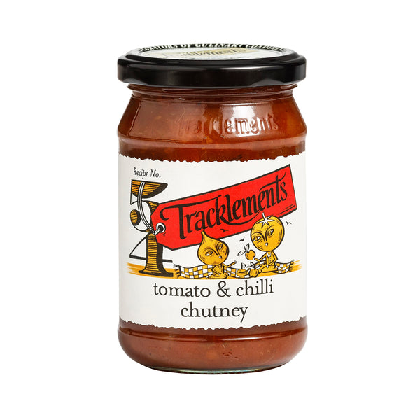 Tracklements Green Tomato Chutney, The Ideal Condiment for Cheese, Crackers and Sandwiches or Partnered with Mayonnaise and Veggie Pita's, Vegetarian and Vegan Friendly, Gluten Free, 315g Jar