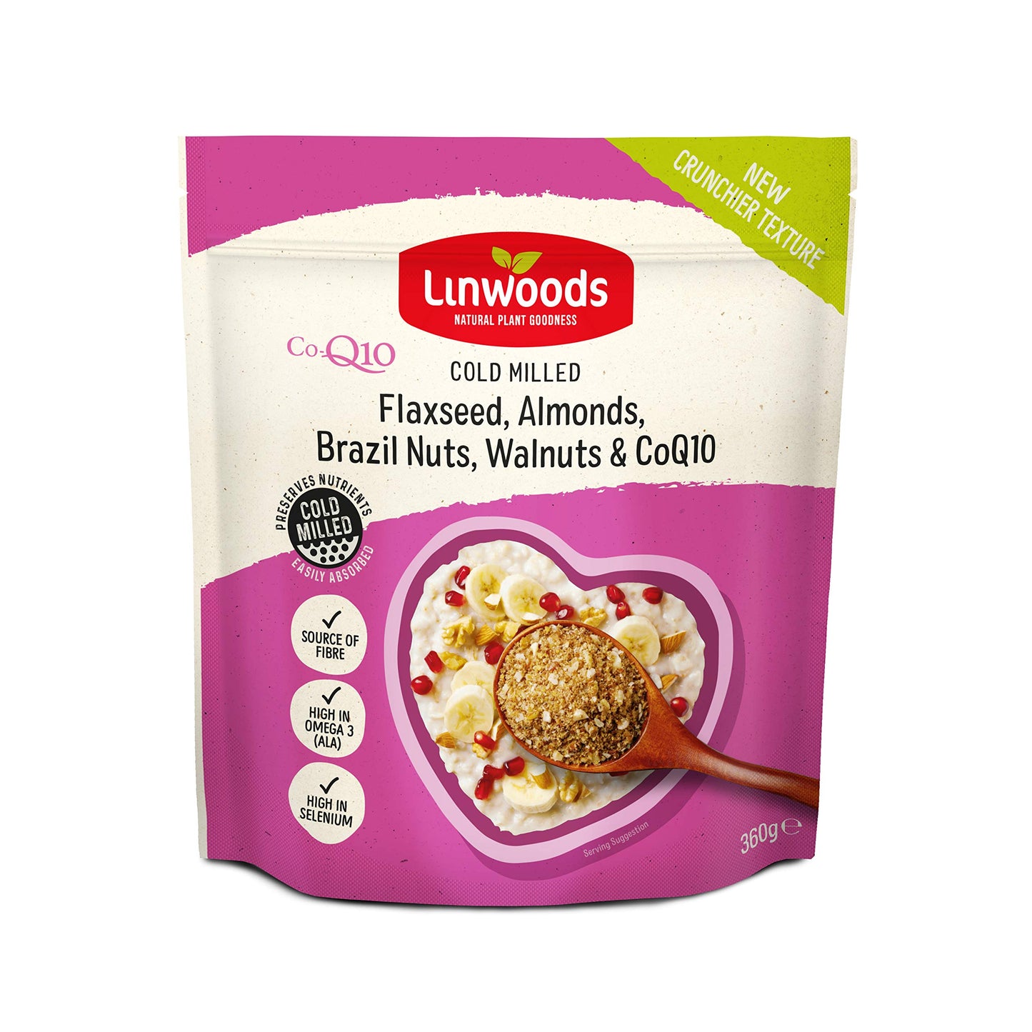 Linwoods Milled Flaxseed, Almonds, Brazil & Walnuts, 360g
