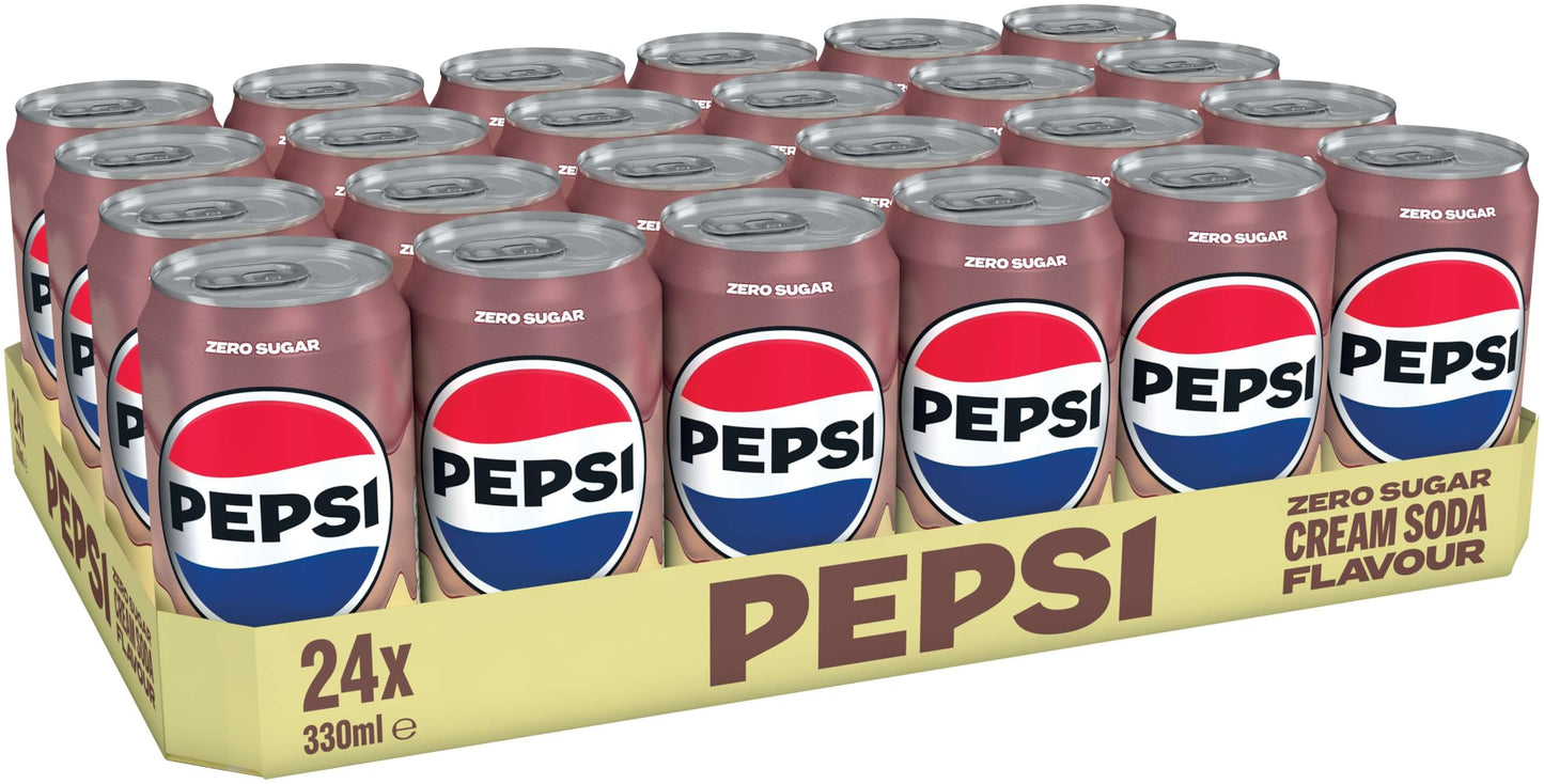 Pepsi Cream Soda 330ml Can (Pack of 24)