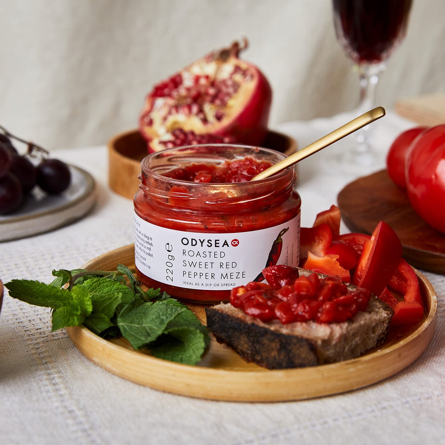 Odysea Roasted Sweet Red Pepper Meze, 220g