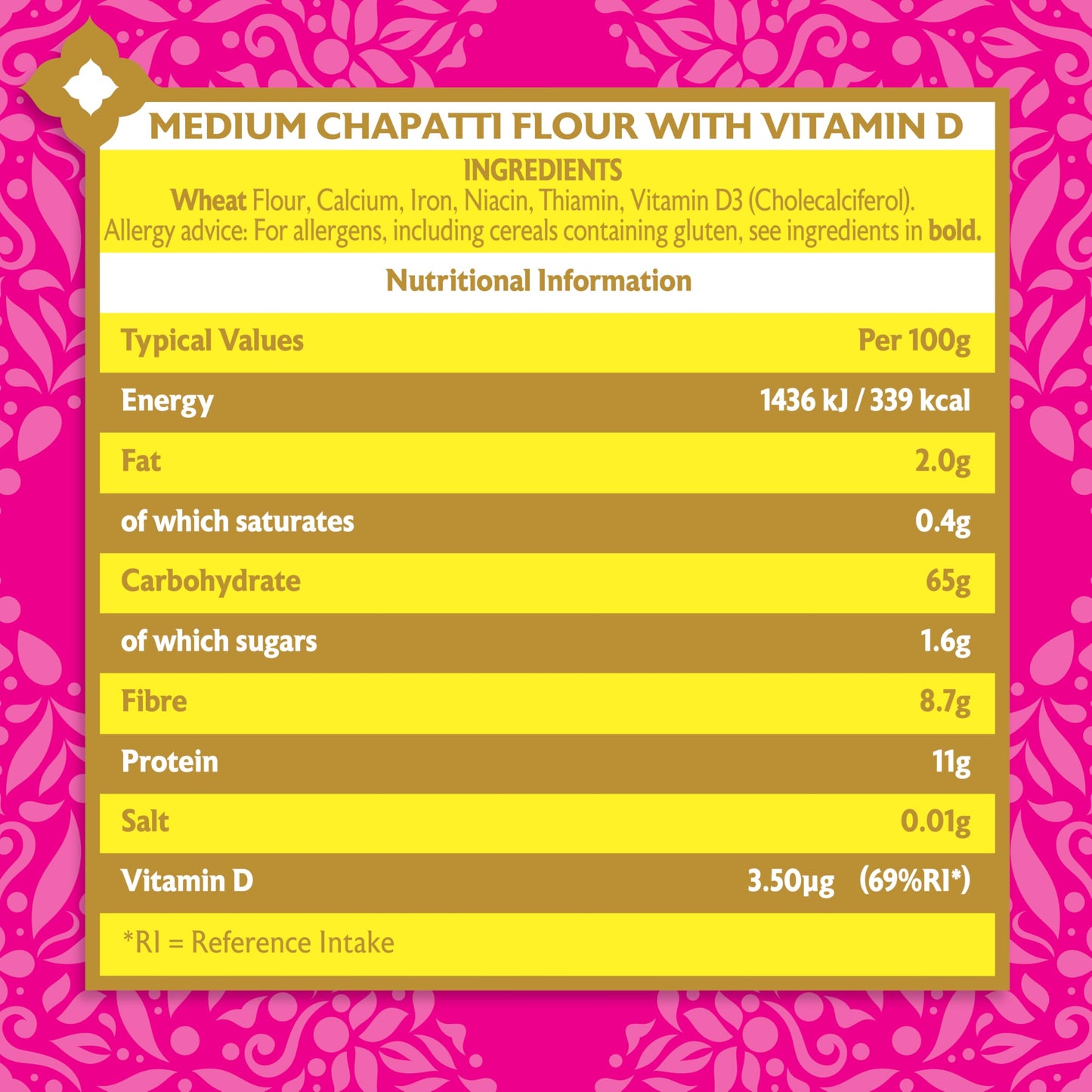 Elephant Atta Medium Atta Flour with Vitamin D | Atta | Vitamin D | Chapatti Flour |