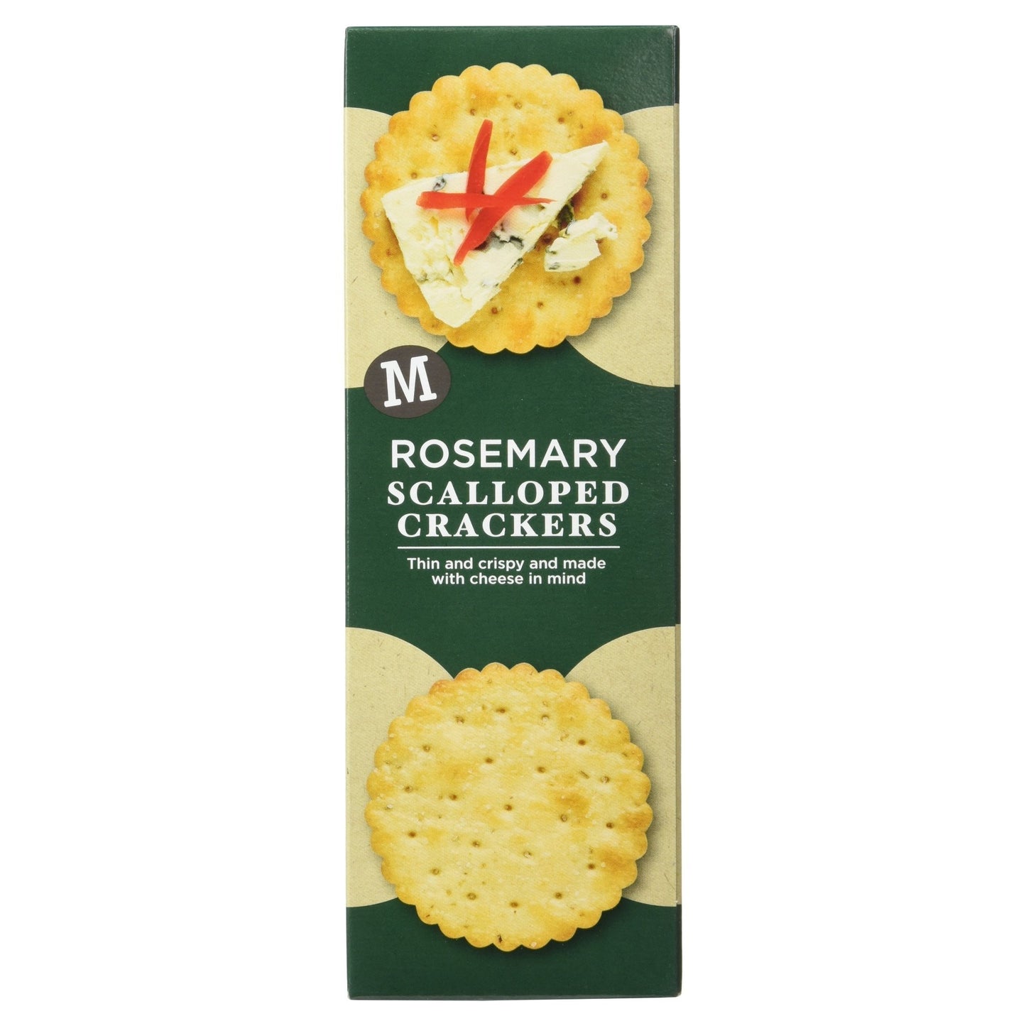 Morrisons Rosemary Scalloped Crackers, 185g