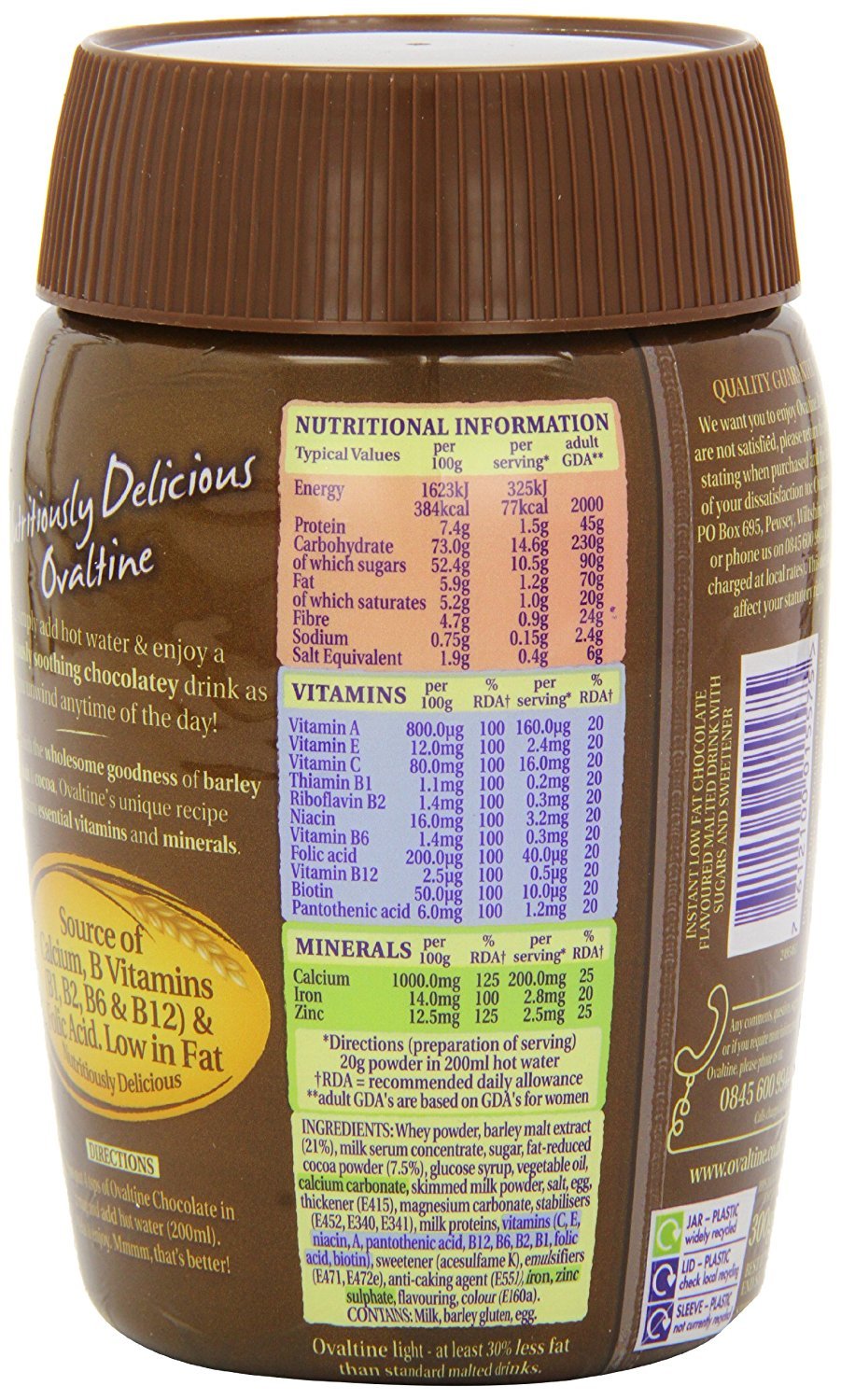 Ovaltine Chocolate Light (300g)