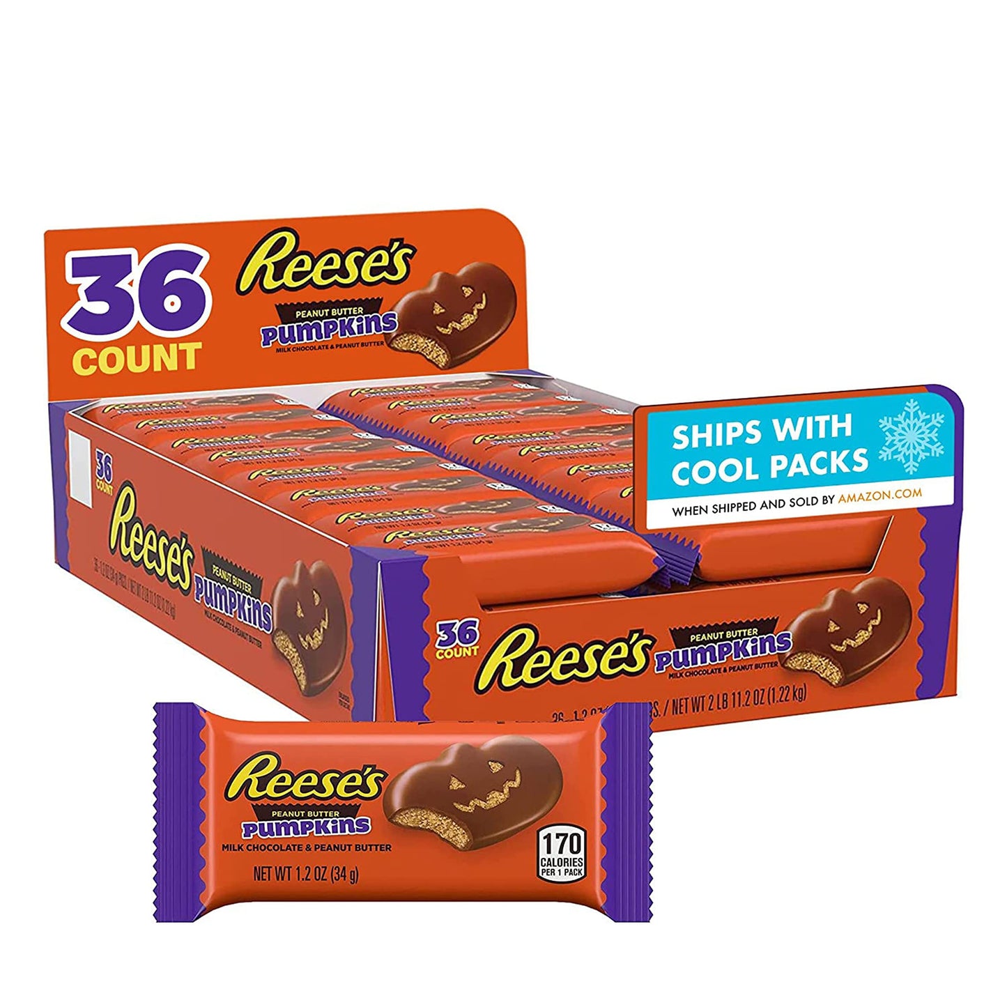 Reese's Peanut Butter Pumpkins (Box of 36)