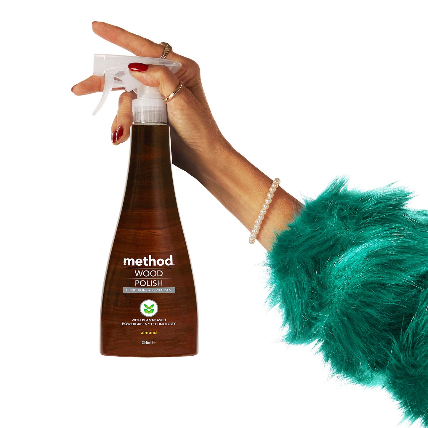 Method Touch Wood Polish Almond, 354 ml