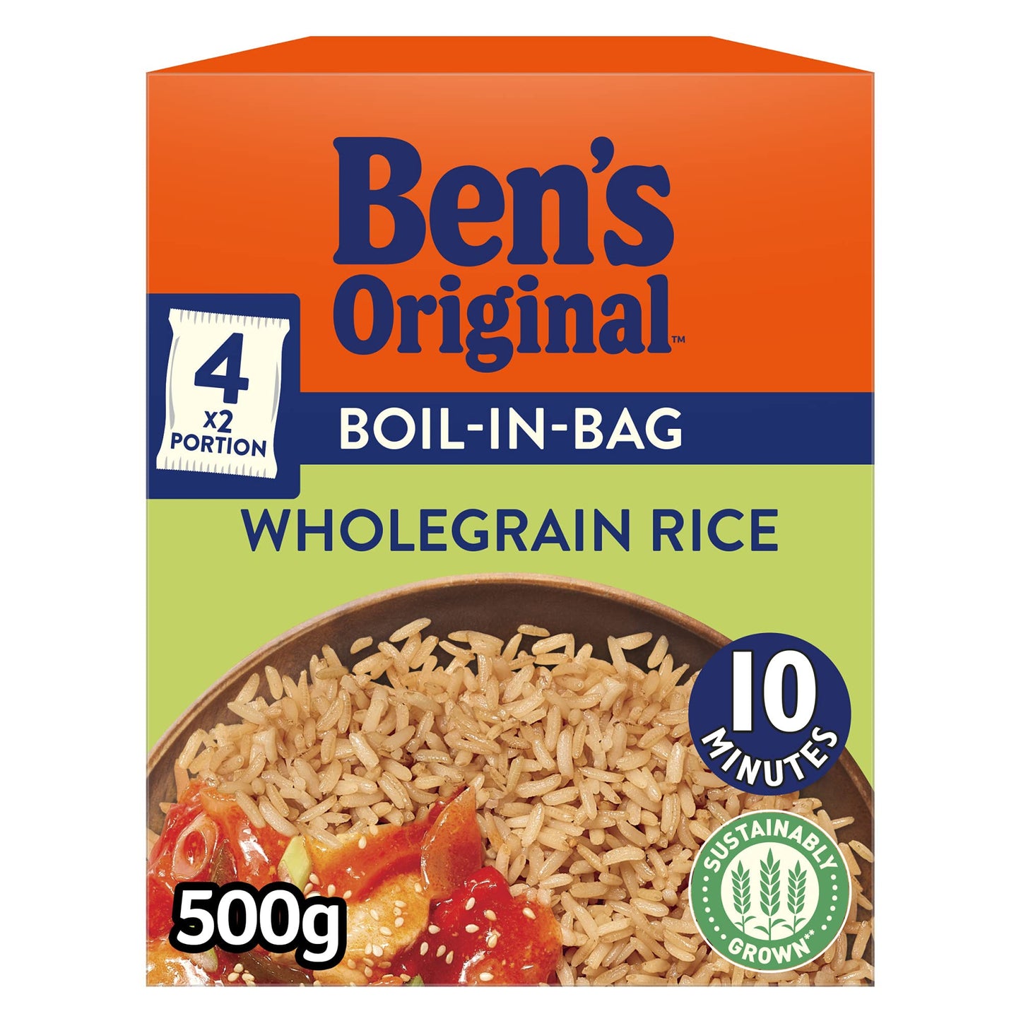 Ben's Original Boil In Bag Wholegrain Rice 4x125g