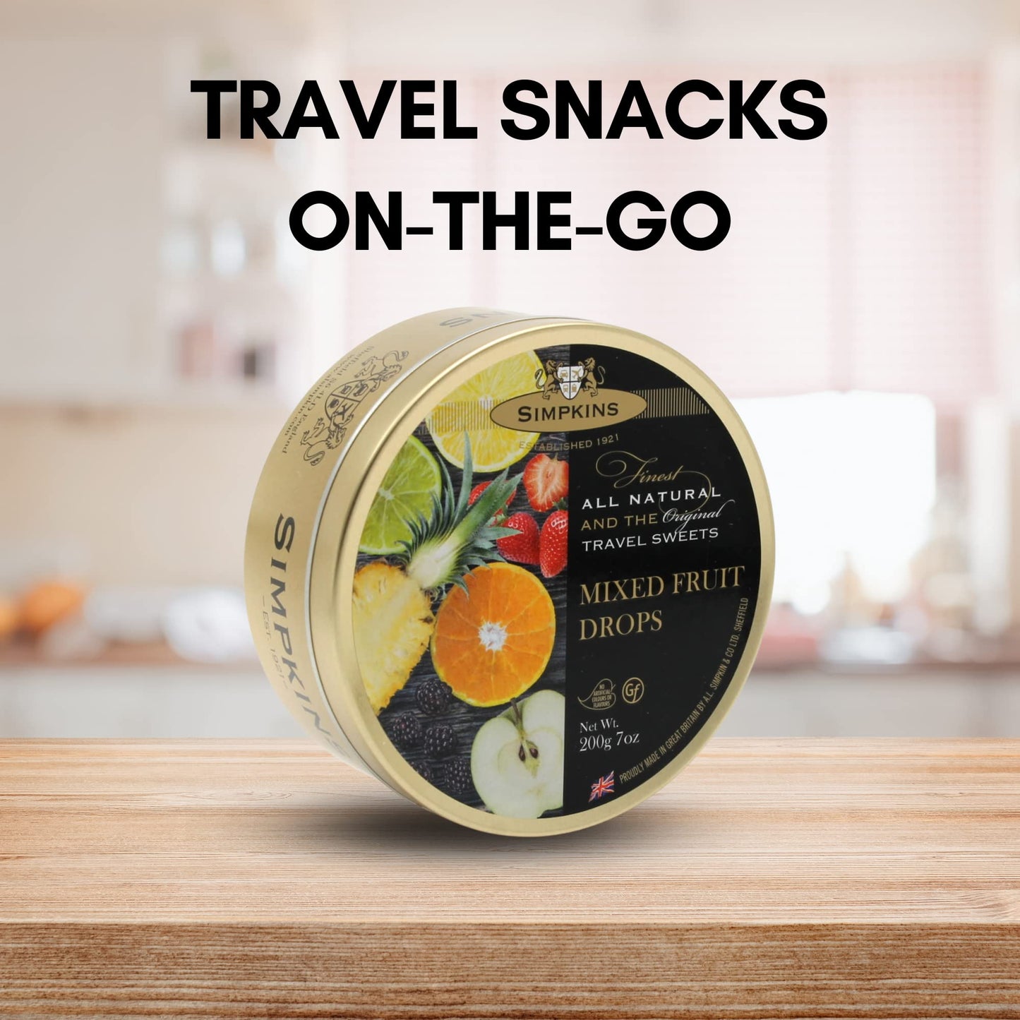 Simpkins Mixed Fruits Travel Sweets 2 X 200g Tin