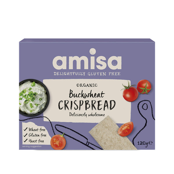 Amisa Organic Gluten Free Buckwheat Crispbread 120g