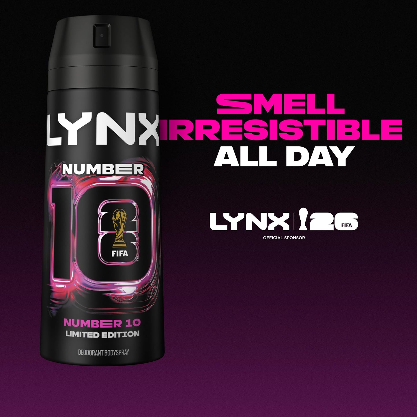Lynx Limited Edition FIFA Number 10 Aerosol Body Spray 150 ml