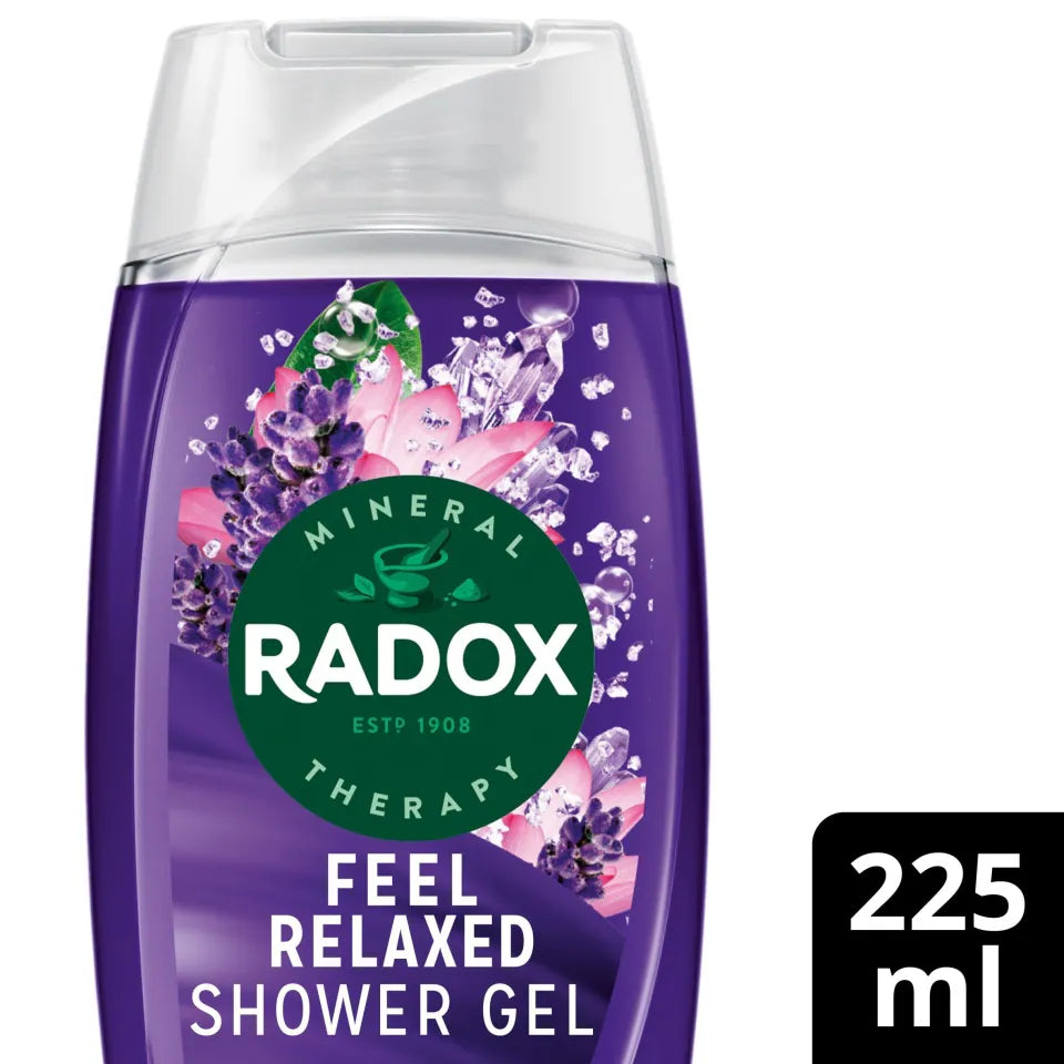 Radox Lavender Feel Relaxed Shower Gel Body Wash, 225ml