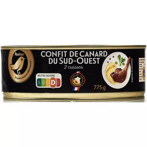 Auchan Duck Confit from the South West of France 2 Legs 775g