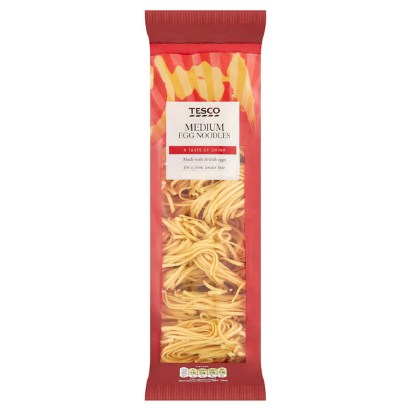 Tesco Medium Egg Noodles, 250g