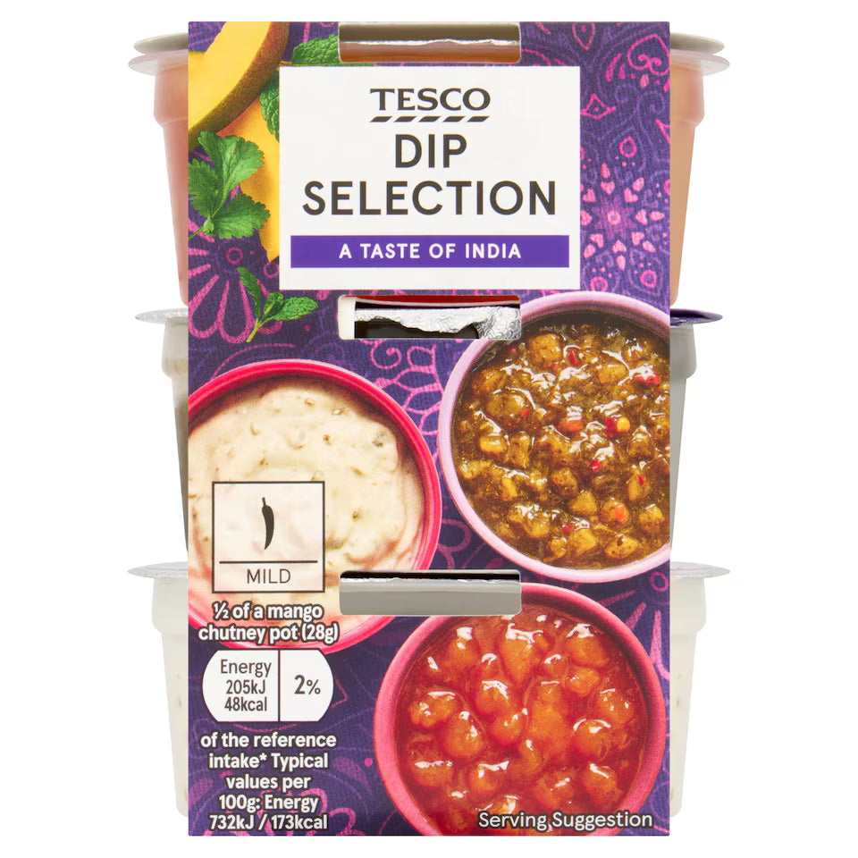 Tesco Dip Selection Taste of India 165g