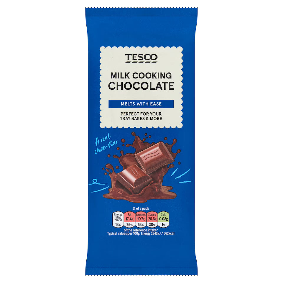 Tesco Milk Cooking Chocolate, 150g