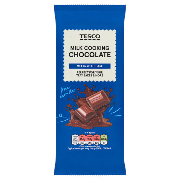 Tesco Milk Cooking Chocolate, 150g