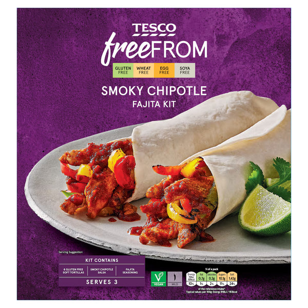 Tesco Free From Smoky Chipotle Fajita Kit, 295g