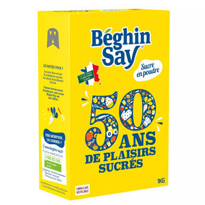 Beghin Say Sucre Blanc Poudre Bec Verseur 1kg
