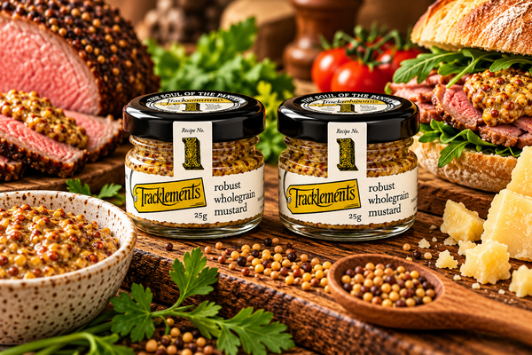 Tracklements Robust Wholegrain Mustard Mini 25g - Pack of 2