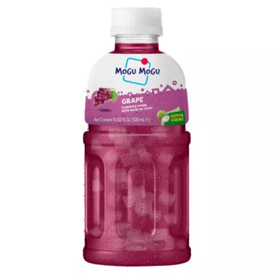 Mogu Mogu Grape Flavoured Drink with Coconut Jelly,  320ml