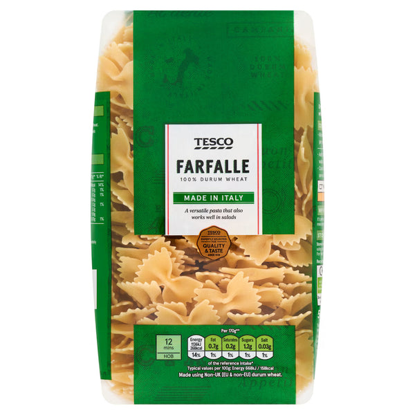 Tesco Farfalle Pasta Bows, 500g