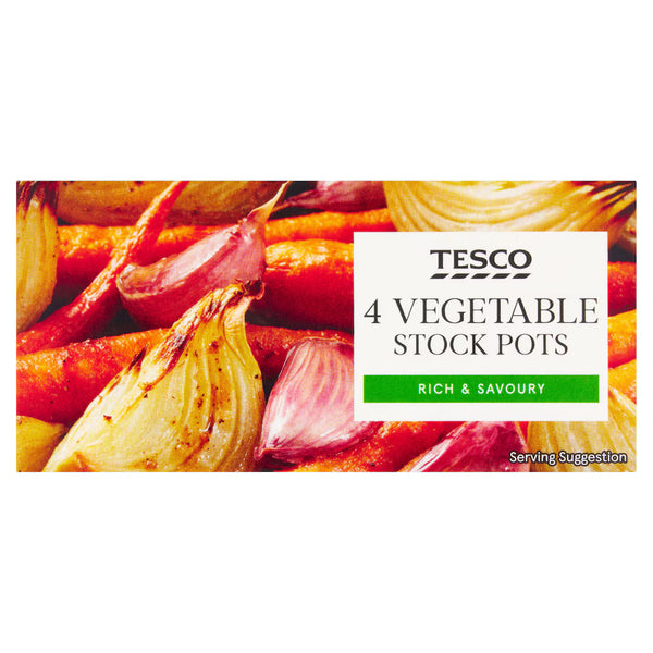 Tesco Vegetable Stockpot 4 Pack, 112g