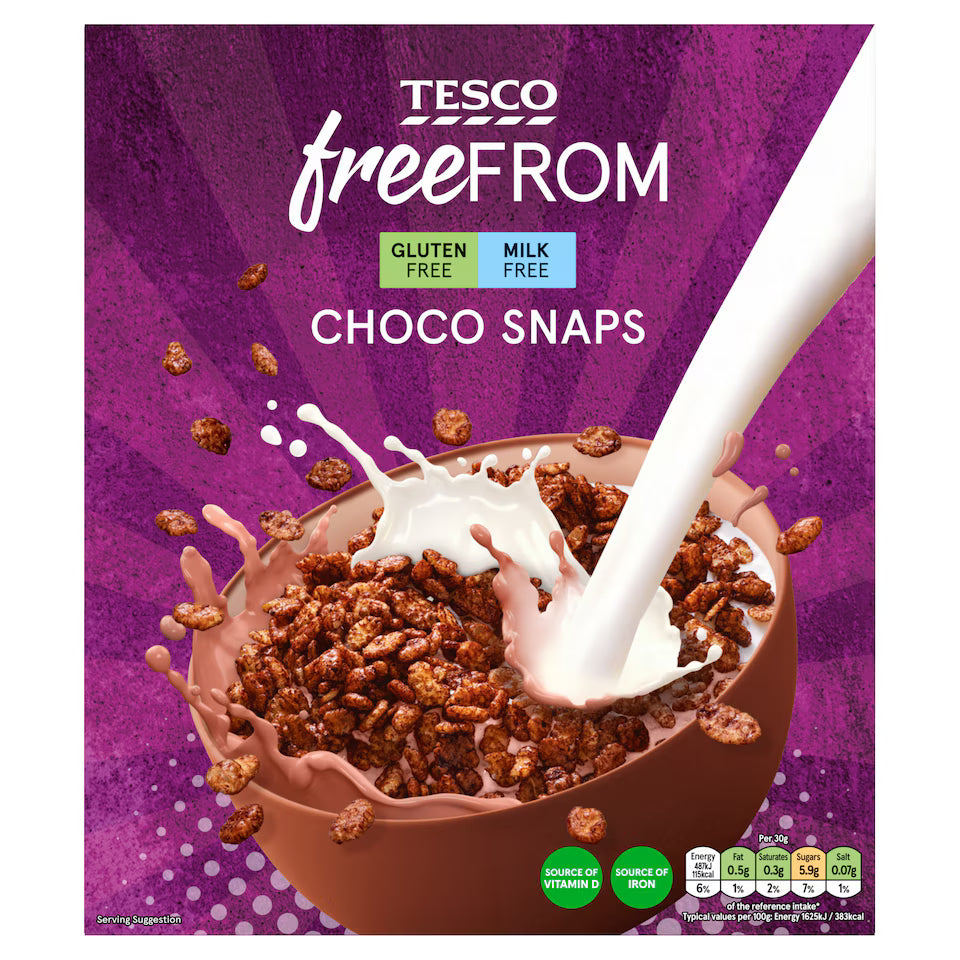 Tesco Free From Choco Snaps, 300g