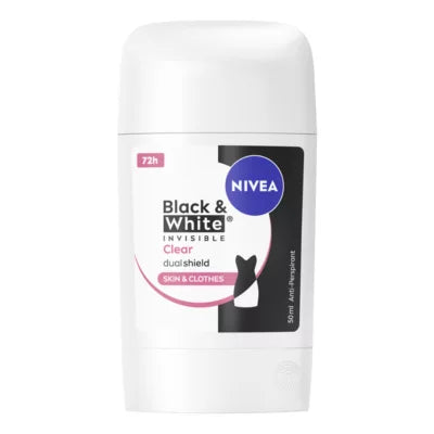 Nivea Black & White Invisible Clear Stick, 50ml