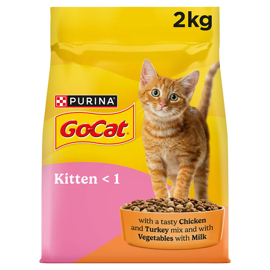 Go-Cat Complete Kitten with Chicken, Turkey, Milk & Vegetables 2kg