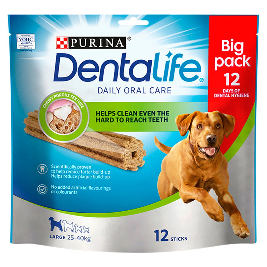 DENTALIFE Large Dog Dental Chew 12 x 35g