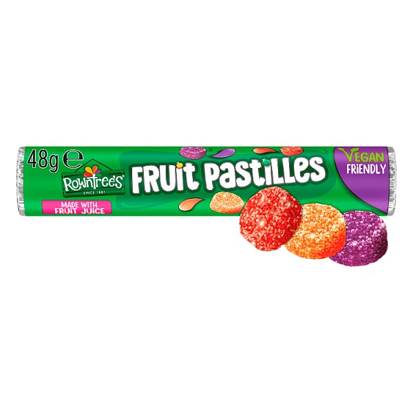 Rowntree's Fruit Pastilles Sweets Tube, 48g - Case of 32