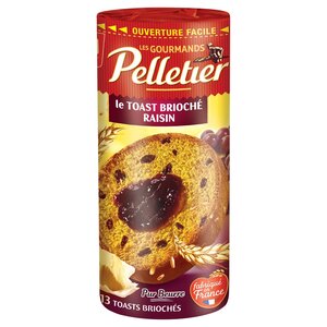 Pelletier Toasts Briochés With Raisins 175g (x13 Slices)