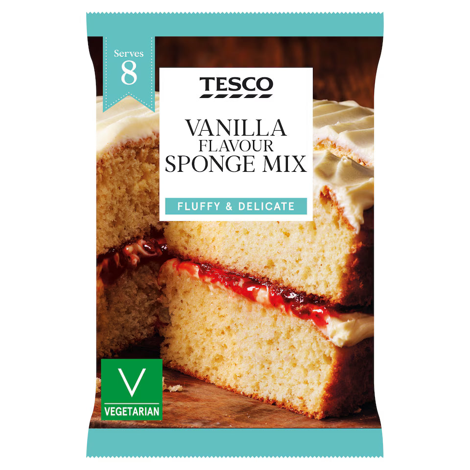 Tesco Vanilla Sponge Mix, 400g