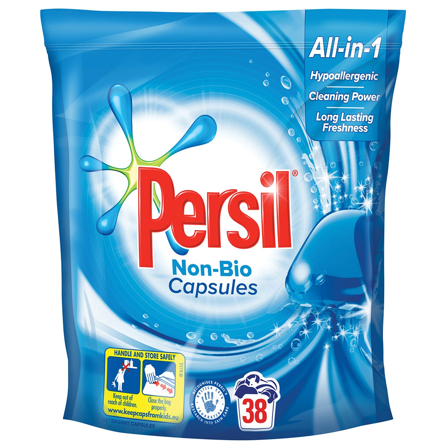 Persil Non Bio Washing Capsules, 38 Washes