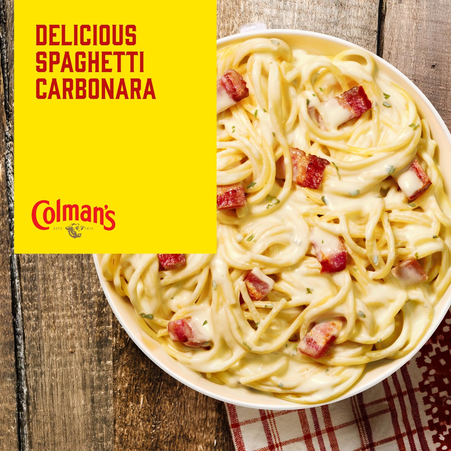 Colman's Midweek Meals Carbonara Meal Maker perfect with spaghetti for a protein-boosting meal† 38 g