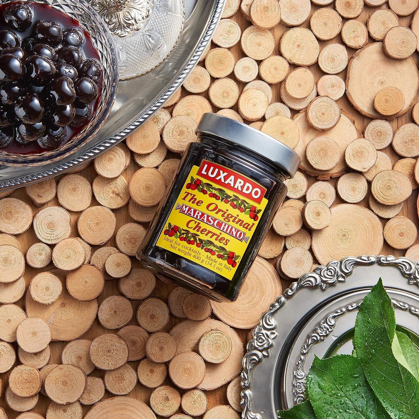 Luxardo Maraschino Cherries 400g (14.1 oz) | Candied Marasca Cherries soaked in Luxardo marasca cherry syrup | The ultimate cocktail cherry, used in the worlds best bars