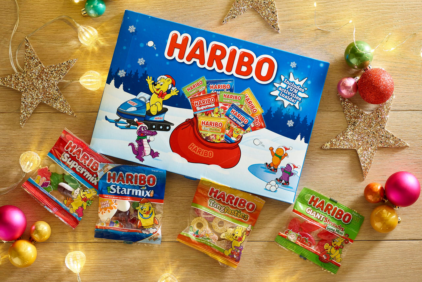 HARIBO Selection Box 182g – Festive Gift Box, Christmas Sweets Assortment & Stocking Filler Treats
