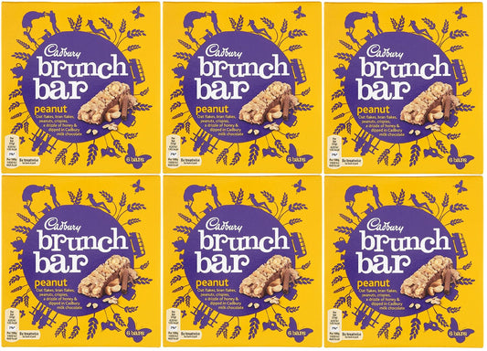 x6 Cadbury Brunch Peanut Bar 6 Pack(36 Bars)