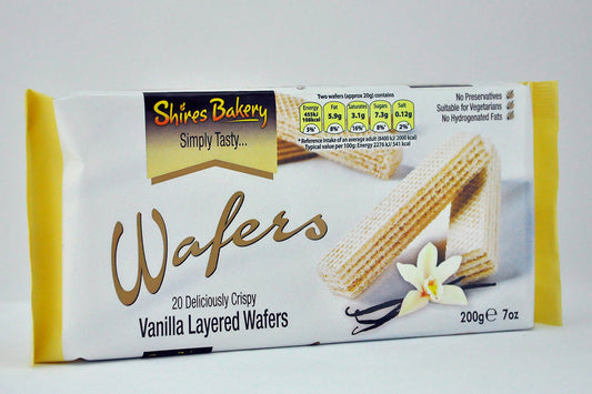 Shires Bakery deliciously Crispy Tasty Wafers (Vanilla)