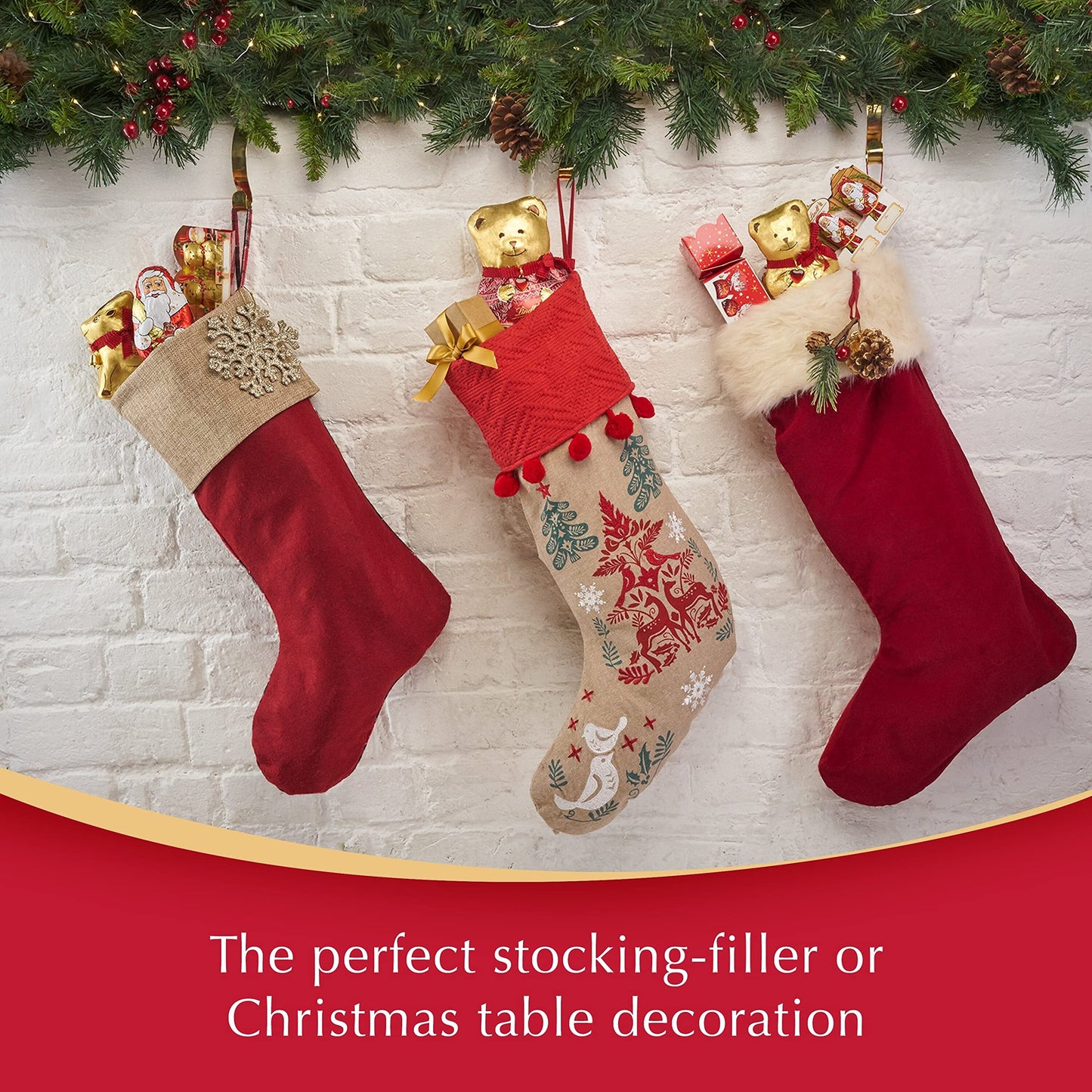 Lindt Teddy Tree Decorations 60g - ideal for your Christmas tree or for a magic stocking filler gift !
