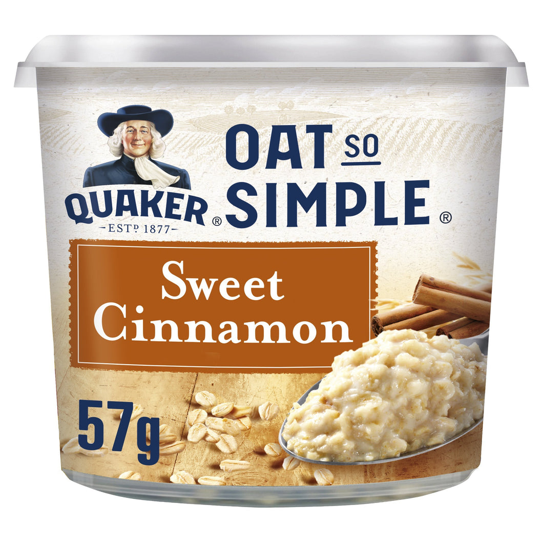 Quaker Oats So Simple Sweet Cinnamon Porridge Pot, 57 g