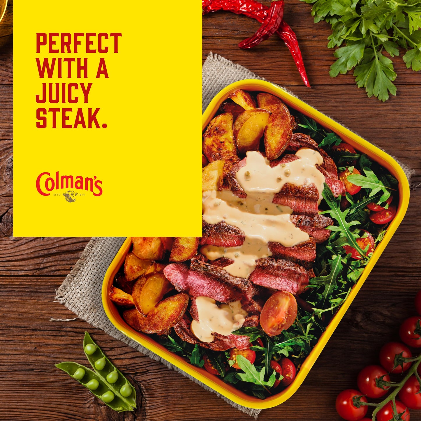 Colman's Classic Comforts Pepper Sauce Sauce Mix perfect with a juicy steak with a blend of herbs and spices 22 g