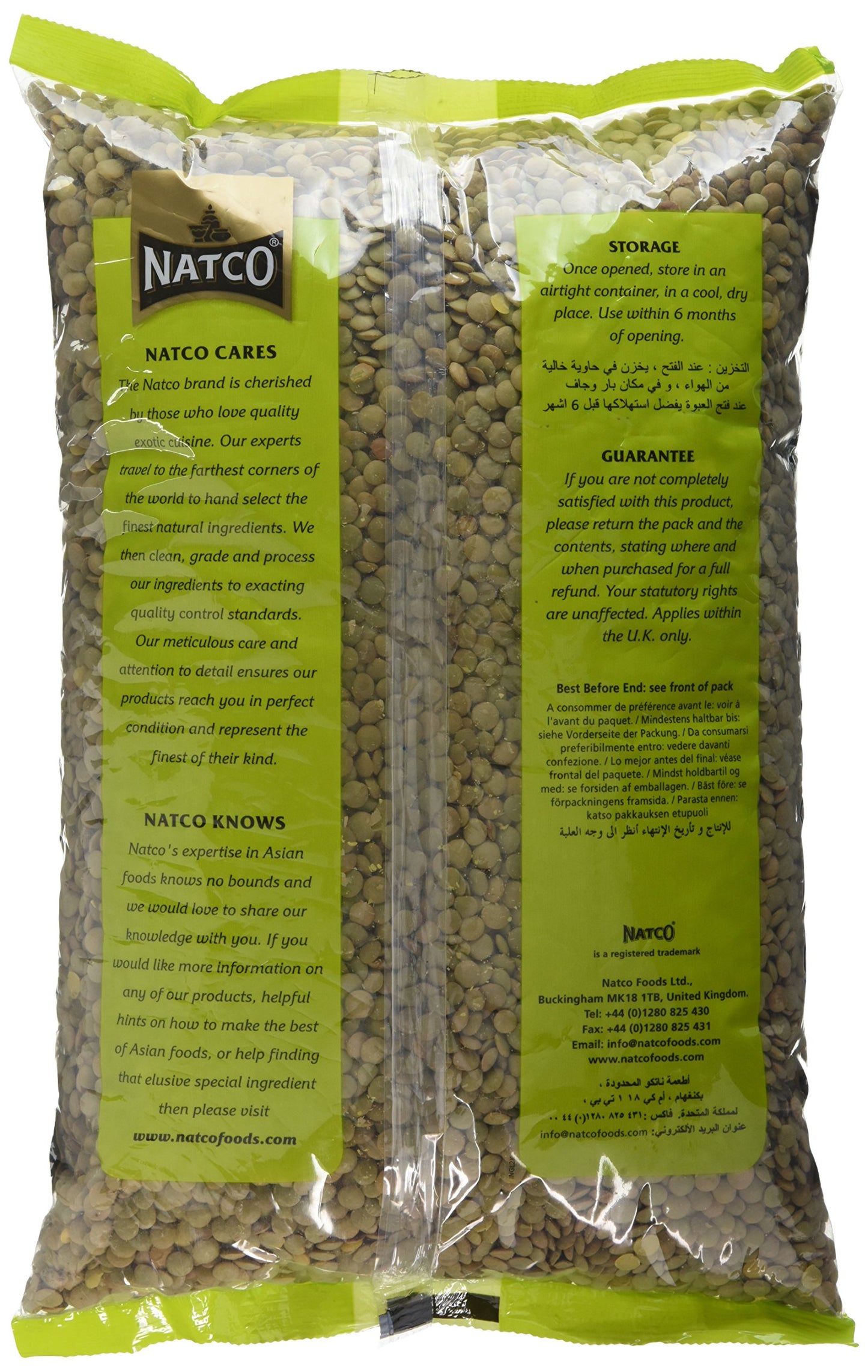Natco Green Lentils 2 kg