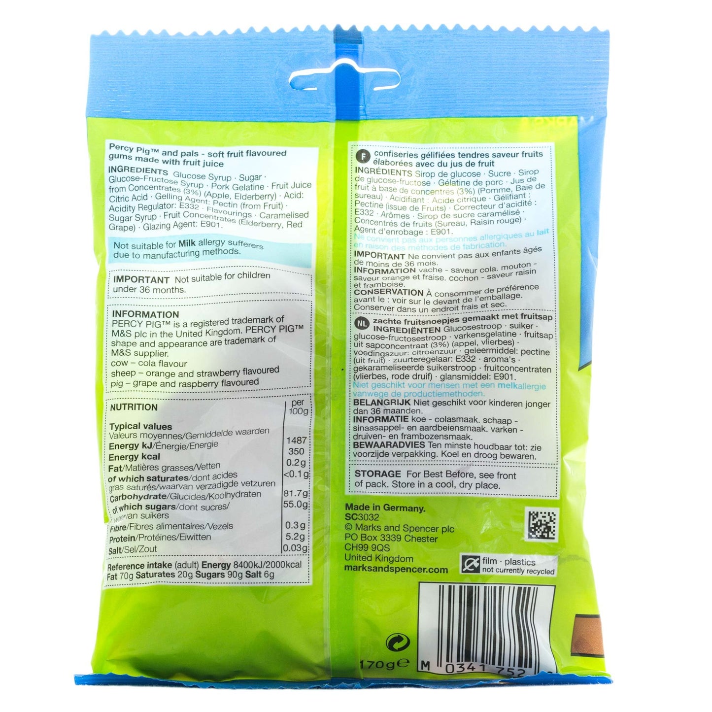 Marks & Spencer | Percy Pigs and Pals | 4 x 170g Bags