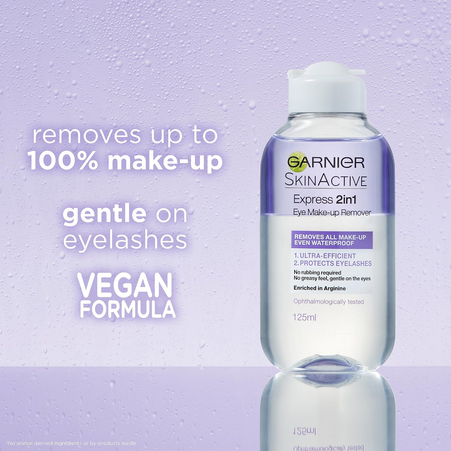 Garnier Skin Active 2 in1 Eye Make Up Remover, Suitable For Waterproof Make