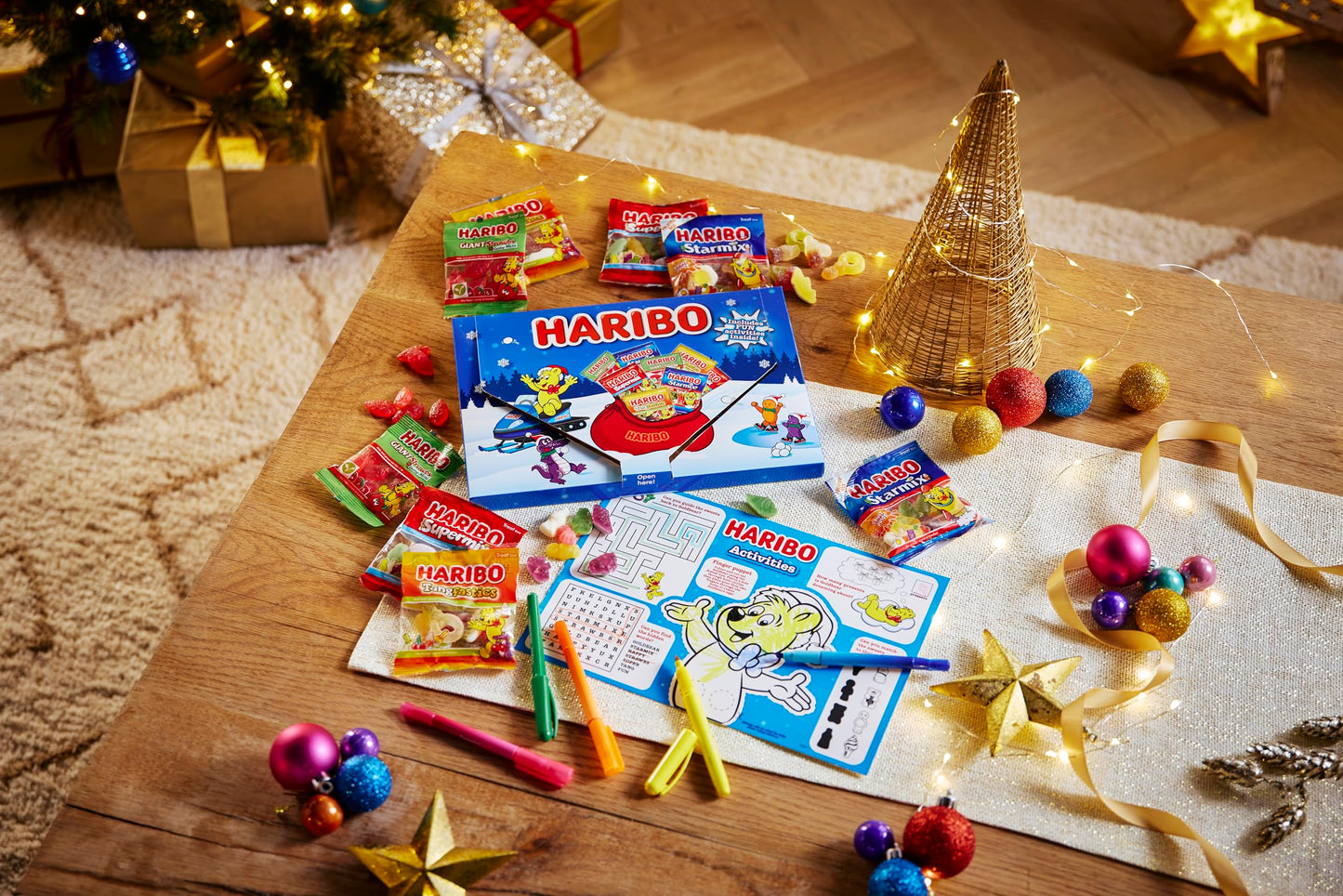 HARIBO Selection Box 182g – Festive Gift Box, Christmas Sweets Assortment & Stocking Filler Treats
