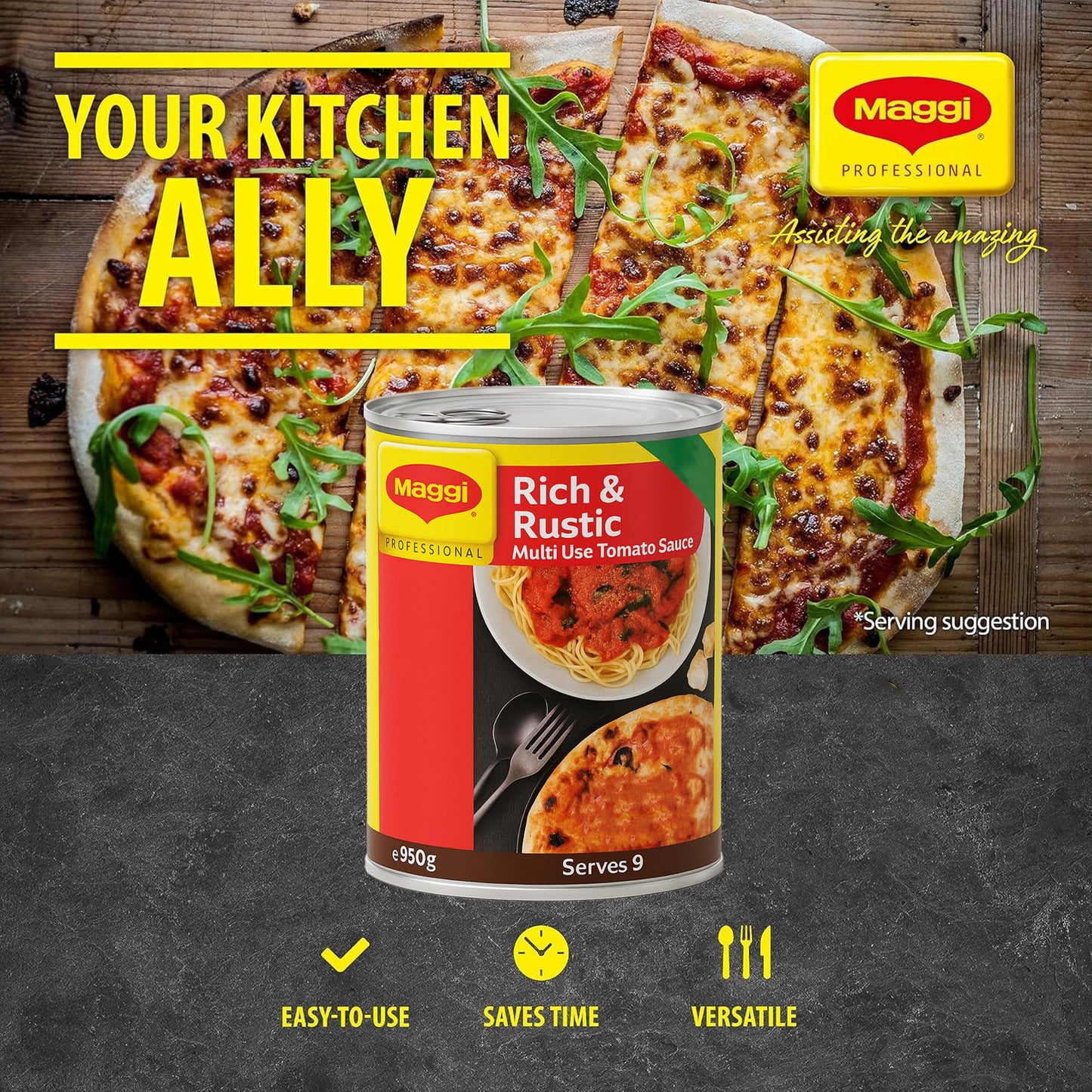 Maggi Rich & Rustic Tomato Sauce Pack of 2 x 950g